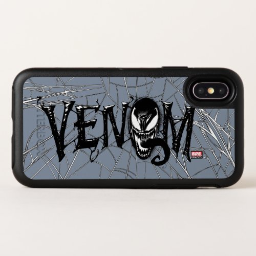 Spider_Man  Venom Name Logo OtterBox Symmetry iPhone X Case
