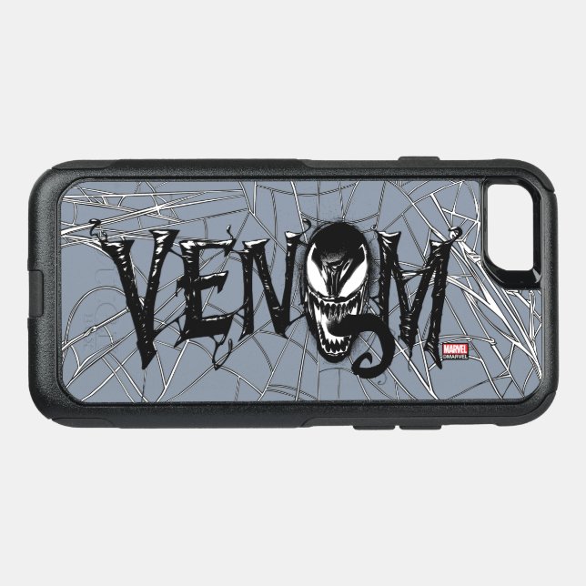 Spider-Man | Venom Name Logo Otterbox iPhone Case (Back Horizontal)