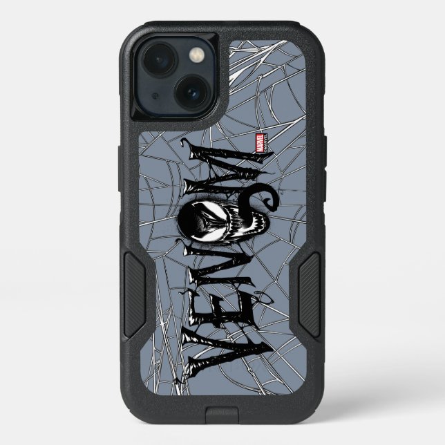 Spider-Man | Venom Name Logo Otterbox iPhone Case (Back)