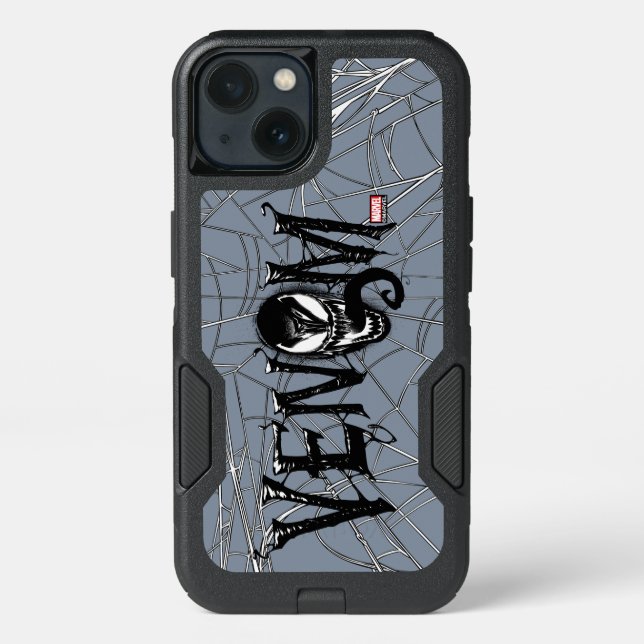 Spider-Man | Venom Name Logo Otterbox iPhone Case (Back)