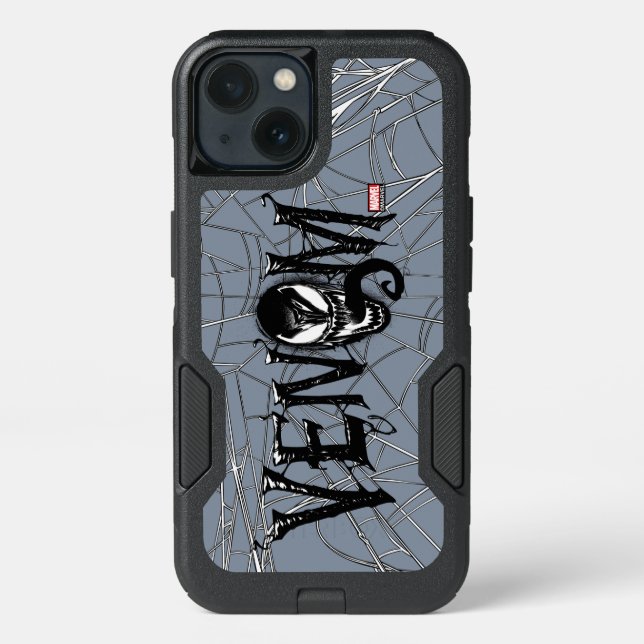 Spider-Man | Venom Name Logo Otterbox iPhone Case (Back)
