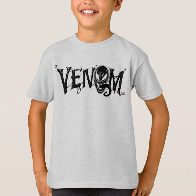 Spider-Man | Venom Name Logo T-Shirt (Front)