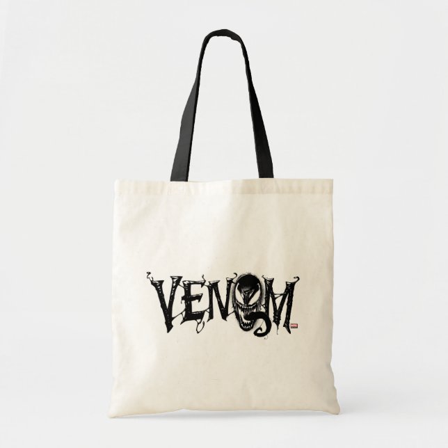 Spider-Man | Venom Name Logo Tote Bag (Front)