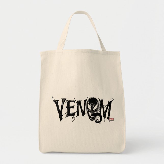 Spider-Man | Venom Name Logo Tote Bag (Front)