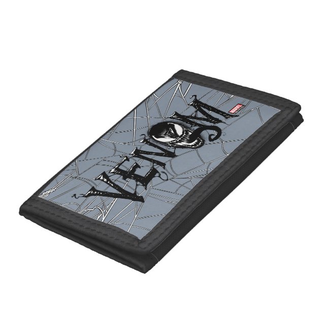 Spider-Man | Venom Name Logo Trifold Wallet (Bottom)