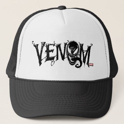 Spider_Man  Venom Name Logo Trucker Hat