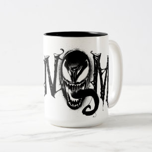Spider-Man Venom Name Logo Two-Tone Coffee Mug