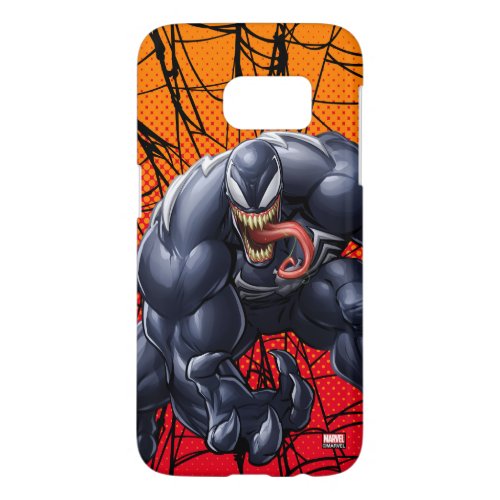 Spider_Man  Venom Reaching Forward Samsung Galaxy S7 Case