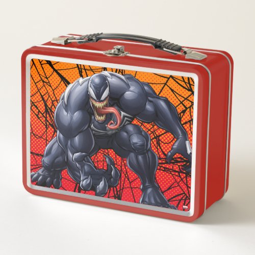 Spider_Man  Venom Reaching Forward Metal Lunch Box