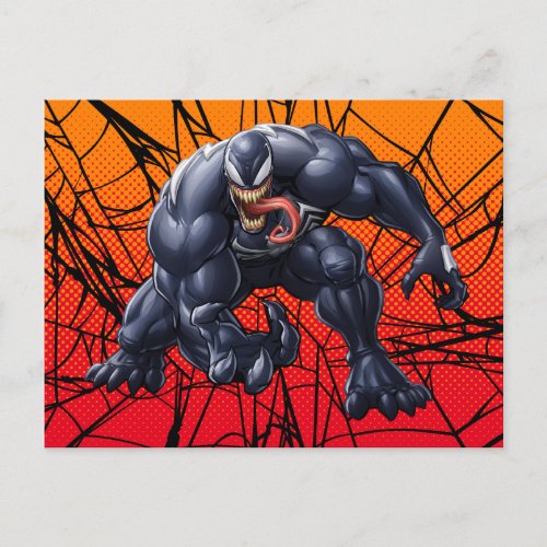 Spider_Man  Venom Reaching Forward Postcard