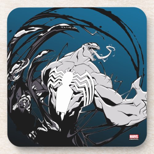 Spider_Man  Venom Symbiote Circle Graphic Beverage Coaster