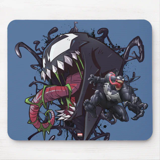 Spider-Man | Venom Symbiote Graphic Mouse Pad | Zazzle