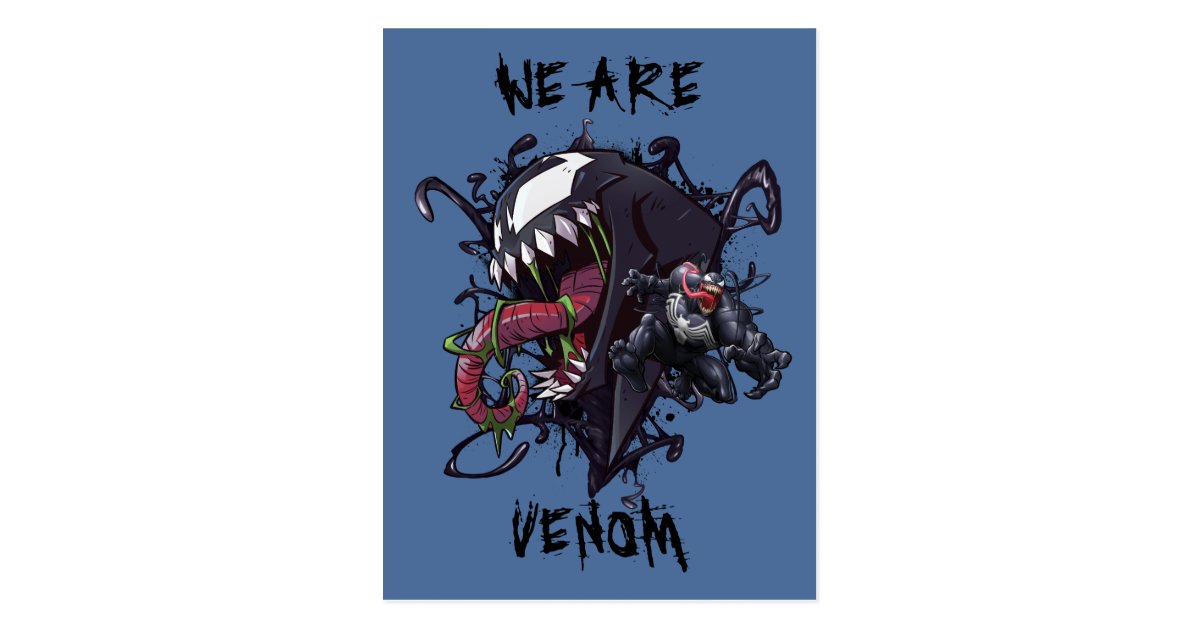 Spider-Man | Venom Symbiote Graphic Postcard | Zazzle.com