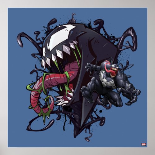 Spider_Man  Venom Symbiote Graphic Poster