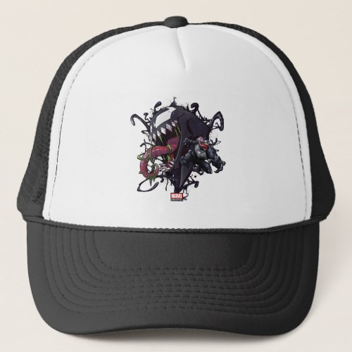 Spider_Man  Venom Symbiote Graphic Trucker Hat