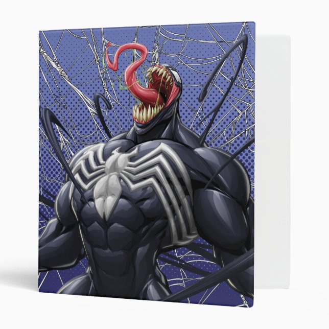 Spider-Man | Venom Symbiote Lashing Out 3 Ring Binder (Front/Inside)