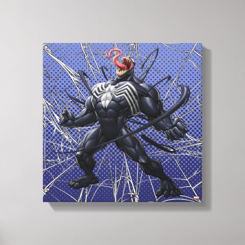 Spider_Man  Venom Symbiote Lashing Out Canvas Print