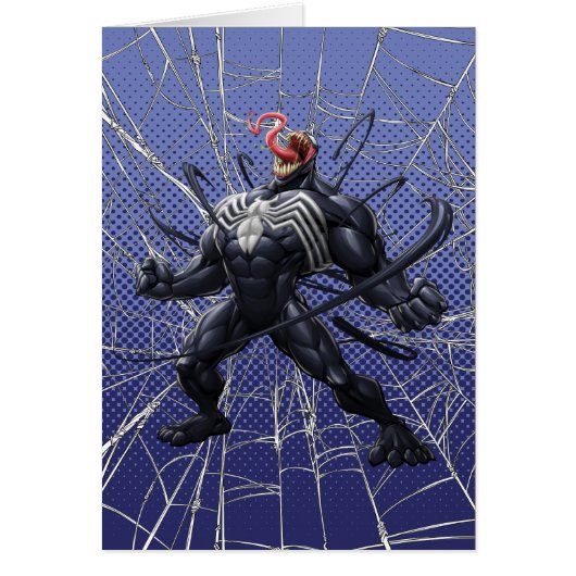 Spider-Man | Venom Symbiote Lashing Out Cards (Front)