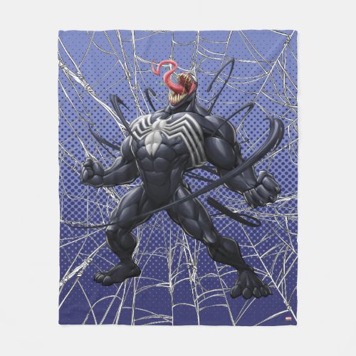 Spider_Man  Venom Symbiote Lashing Out Fleece Blanket