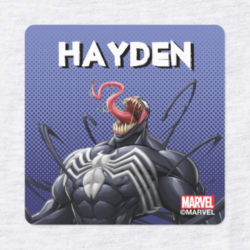 Spider_Man  Venom Symbiote Lashing Out Kids Labels