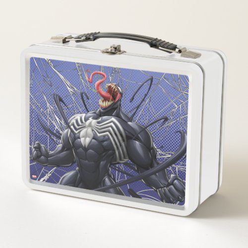 Spider_Man  Venom Symbiote Lashing Out Metal Lunch Box
