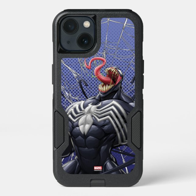 Spider-Man | Venom Symbiote Lashing Out Otterbox iPhone Case (Back)