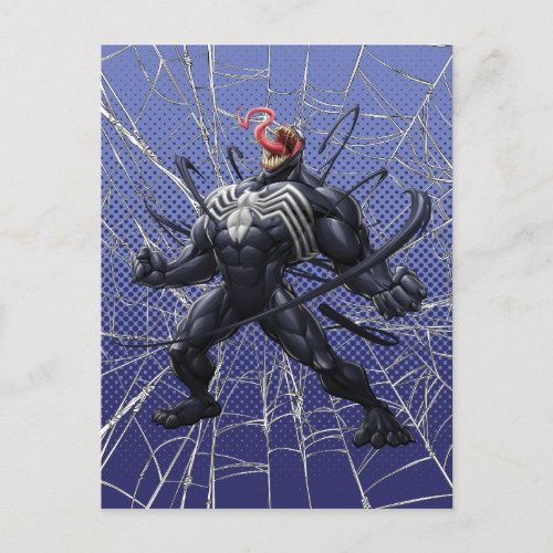 Spider_Man  Venom Symbiote Lashing Out Postcard