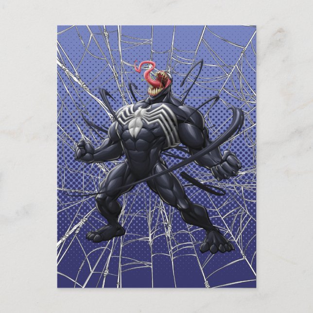 Spider-Man | Venom Symbiote Lashing Out Postcard (Front)