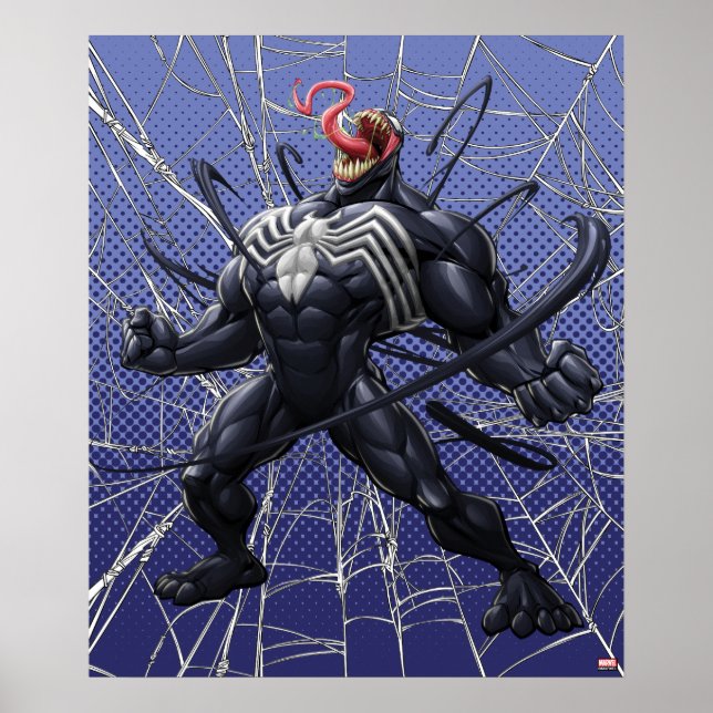 Spider-Man | Venom Symbiote Lashing Out Poster (Front)
