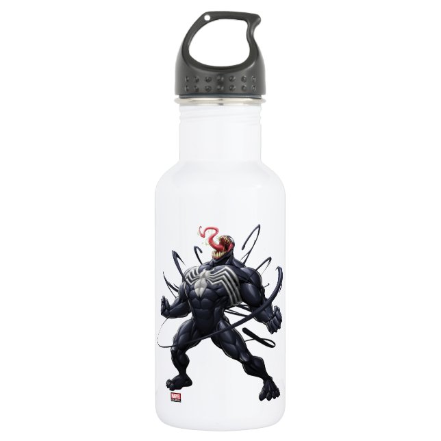 Spider-Man | Venom Symbiote Lashing Out Stainless Steel Water Bottle (Front)