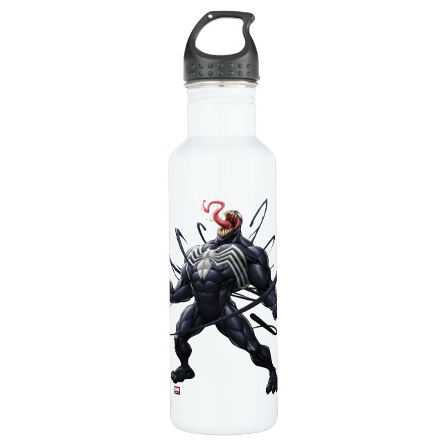 Spider-Man | Venom Symbiote Lashing Out Stainless Steel Water Bottle (Front)