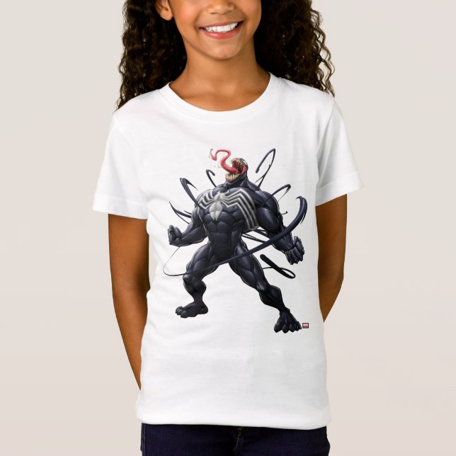 Spider-Man | Venom Symbiote Lashing Out T-Shirt (Front)