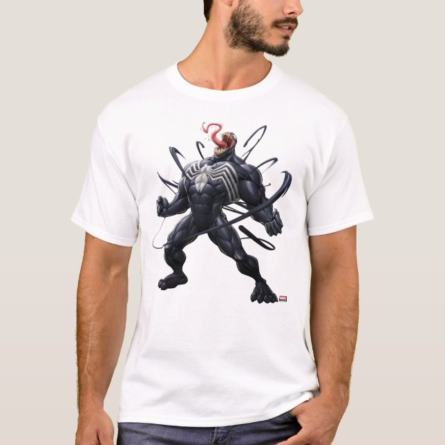 Spider-Man | Venom Symbiote Lashing Out T-Shirt (Front)