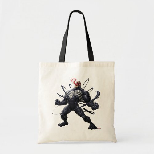 Spider_Man  Venom Symbiote Lashing Out Tote Bag