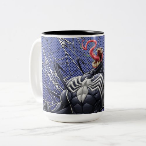 Spider_Man  Venom Symbiote Lashing Out Two_Tone Coffee Mug