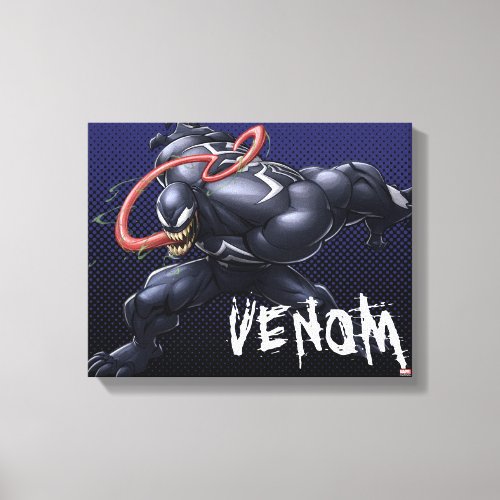 Spider_Man  Venom Tongue Lash Canvas Print