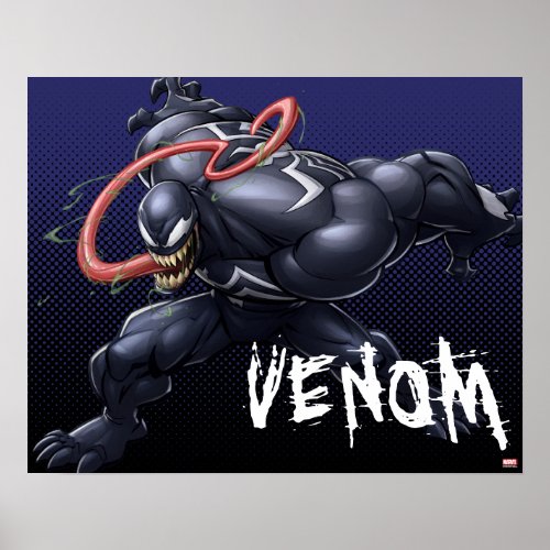 Spider_Man  Venom Tongue Lash Poster