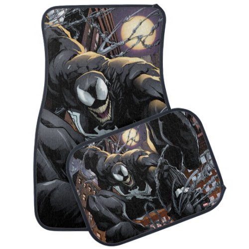 Spider_Man  Venom Web Swinging At Night Car Floor Mat
