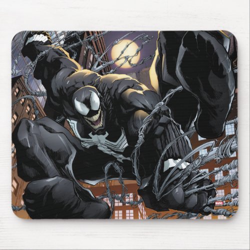 Spider_Man  Venom Web Swinging At Night Mouse Pad
