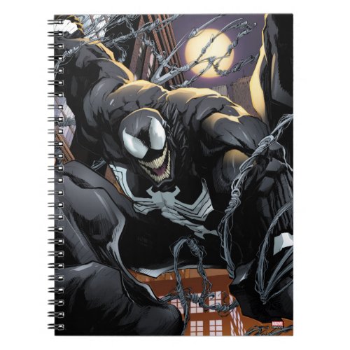 Spider_Man  Venom Web Swinging At Night Notebook