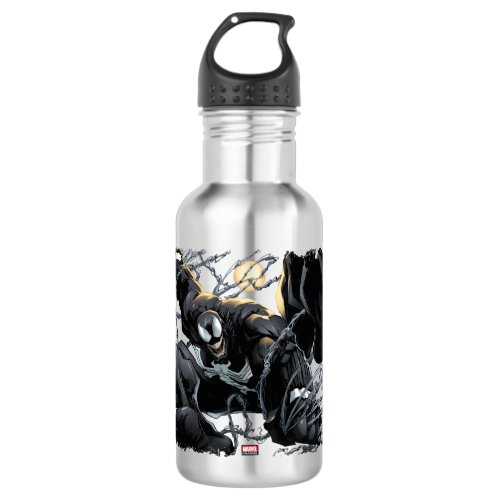 Spider_Man  Venom Web Swinging At Night Stainless Steel Water Bottle