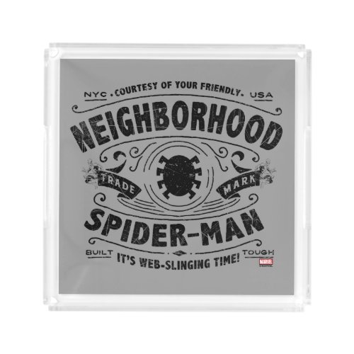 Spider_Man Victorian Trademark Acrylic Tray