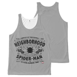 Spider-Man Victorian Trademark All-Over-Print Tank Top