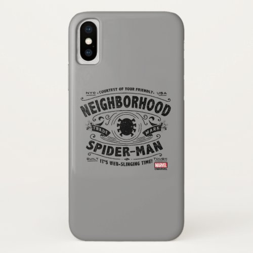 Spider_Man Victorian Trademark iPhone X Case