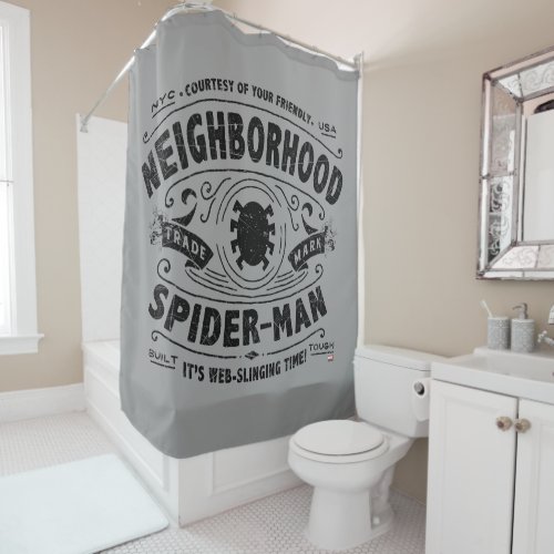 Spider_Man Victorian Trademark Shower Curtain