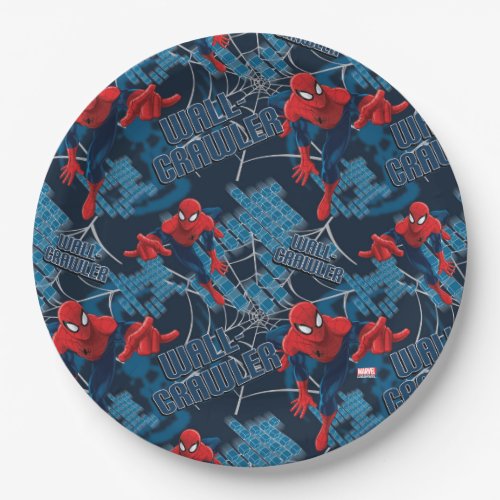 Spider_Man Wall Crawler Pattern Paper Plates