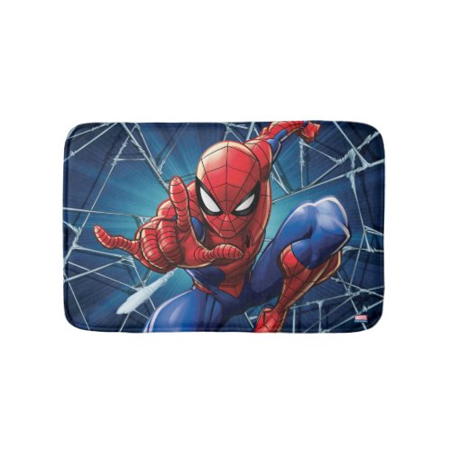 Spider_Man  Web_Shooting Leap Bath Mat