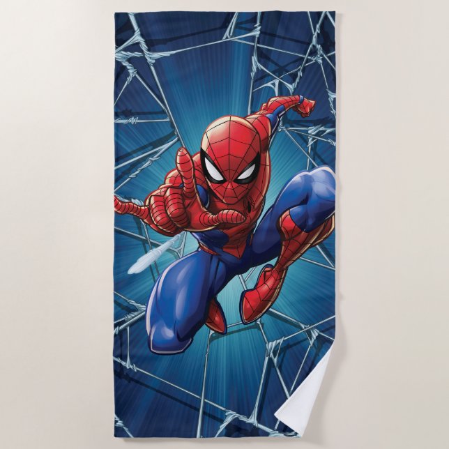 Spider-Man | Web-Shooting Leap Beach Towel (Front)