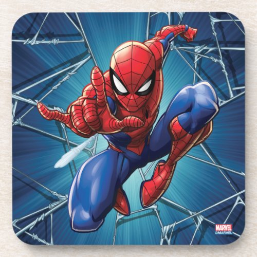 Spider_Man  Web_Shooting Leap Beverage Coaster