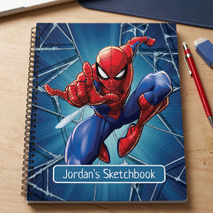 Spider-Man   Web-Shooting Leap Drawing Notebook